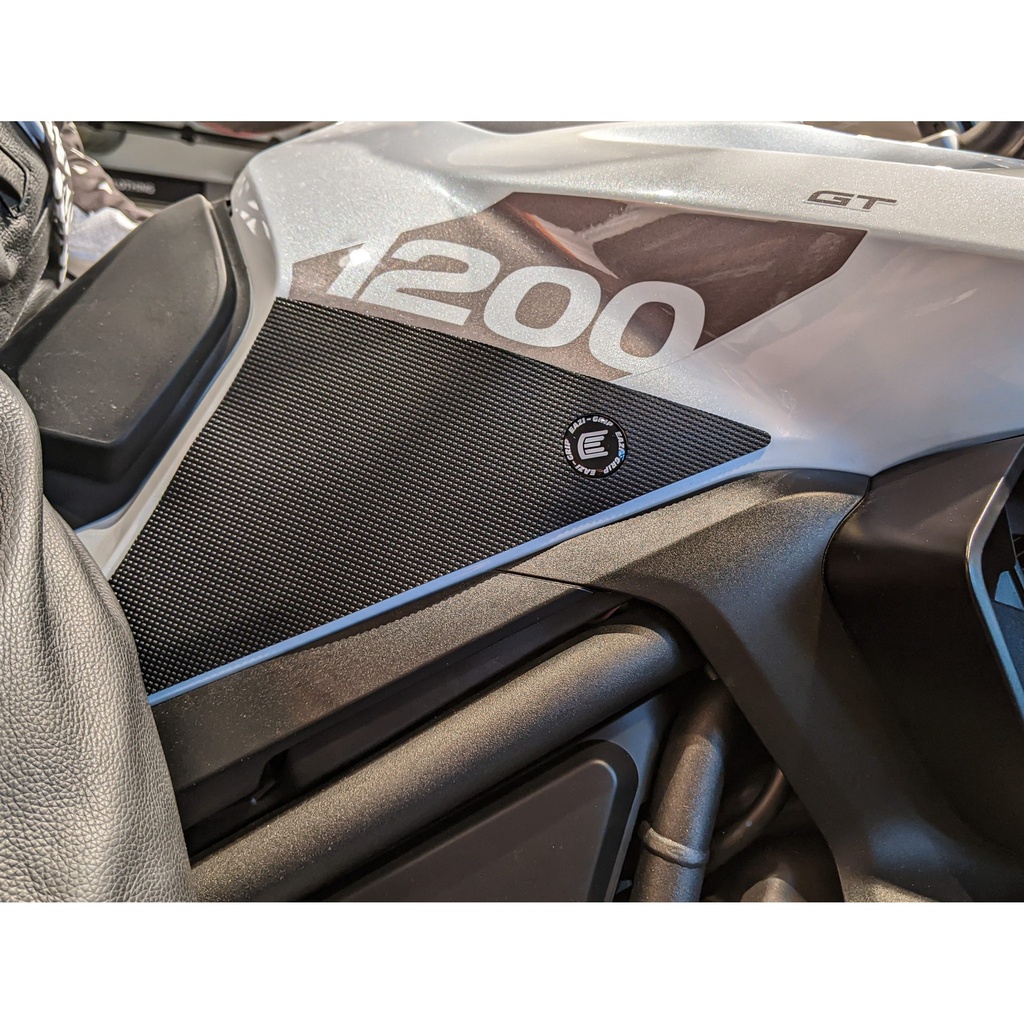 [EVO823BL] Eazi-Grip EVO Tank Grips for Triumph Tiger 1200 GT Rally Pro, clear or black (Black) - image 1