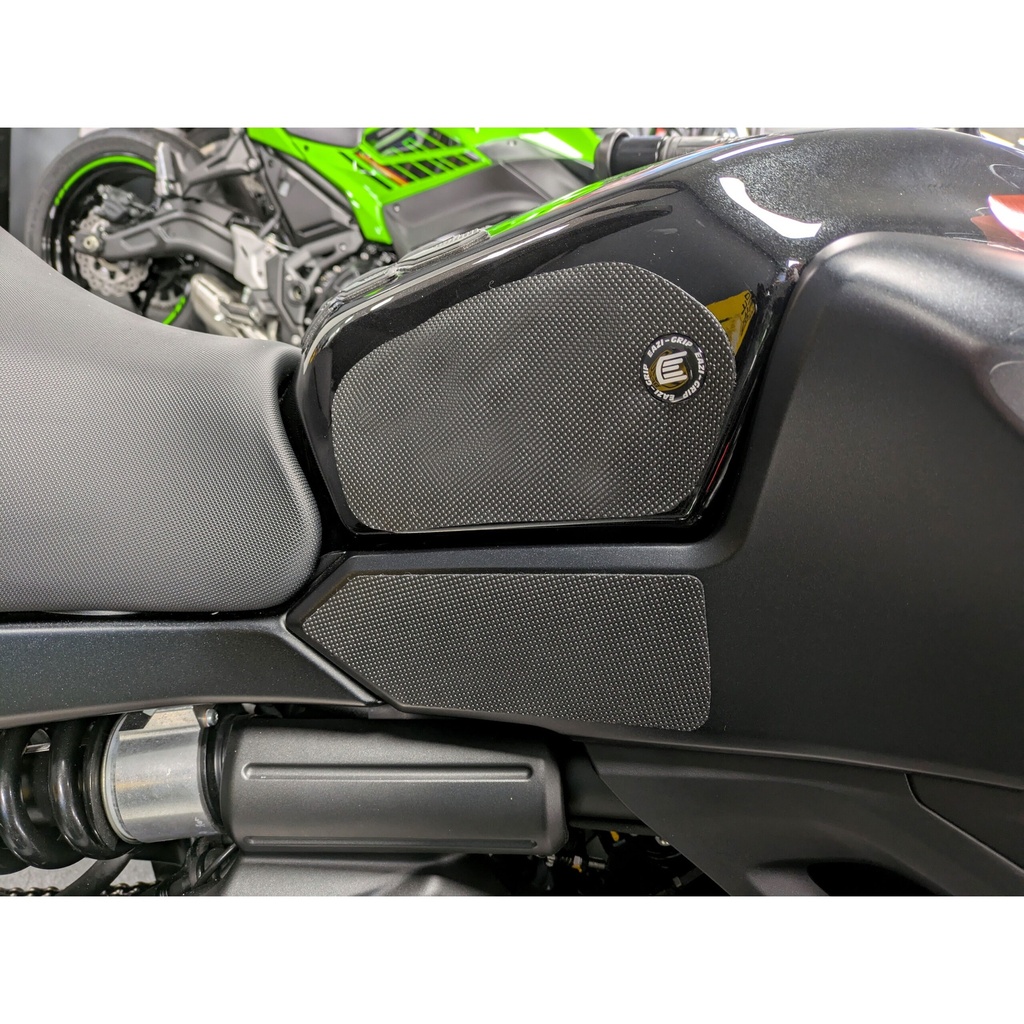 [PRO442BL] Eazi-Grip PRO Tank Grips for Kawasaki Versys 650, clear or black (Black) - image 2