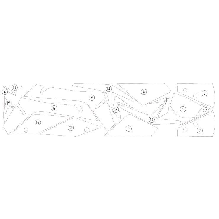 [GUARDKTM010] Eazi-Guard Paint Protection Film for KTM RC390, gloss or matte (Gloss) - image 1