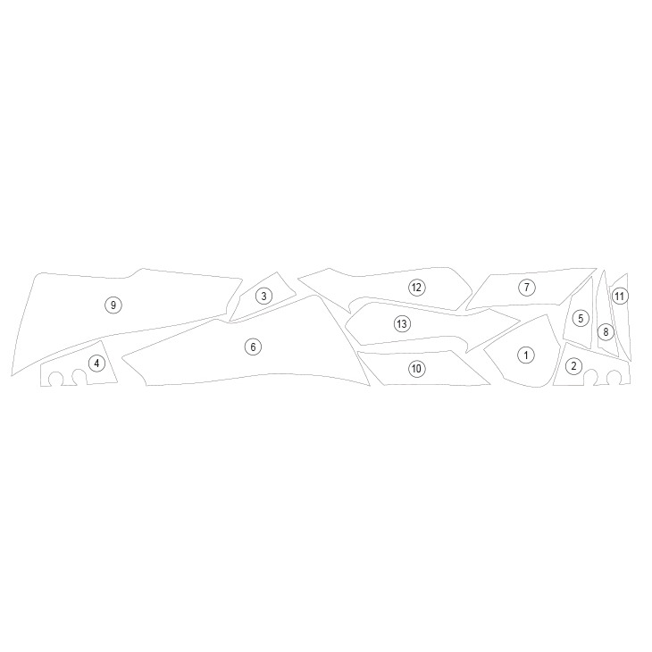[GUARDYAM018] Eazi-Grip Paint Protection Film for Yamaha Tracer 9 (Gloss) - image 1