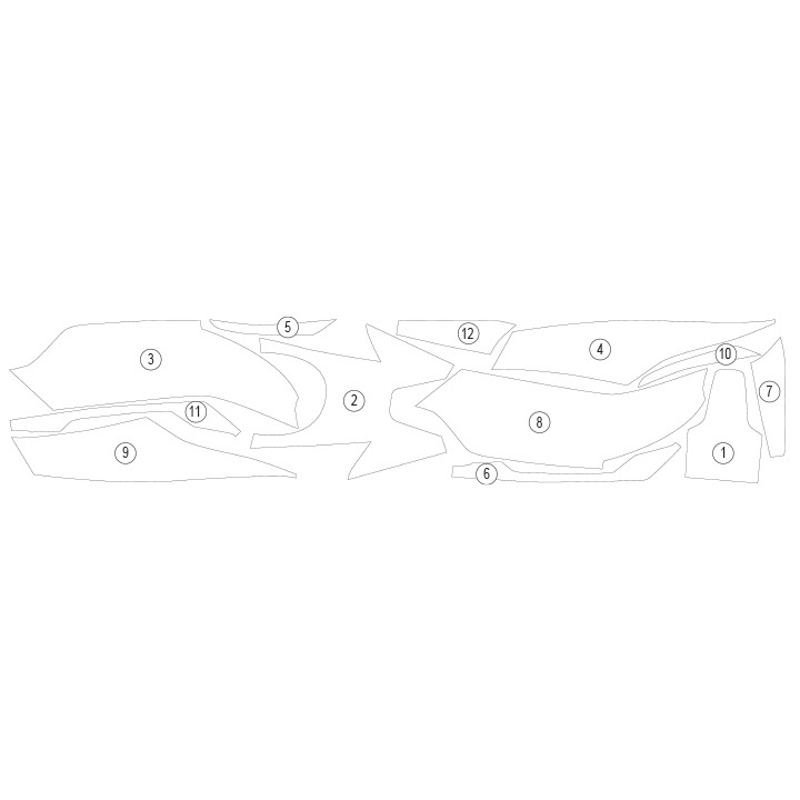 [TANKBMW003] Eazi-Guard Tank Protection Film for BMW S1000XR 2020, gloss or matte (Gloss) - image 1