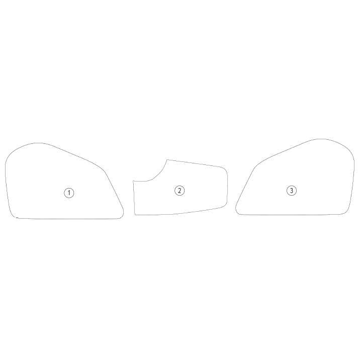 [TANKDUC001] Eazi-Guard Tank Protection Film for Ducati DesertX, gloss or matte (Gloss) - image 1