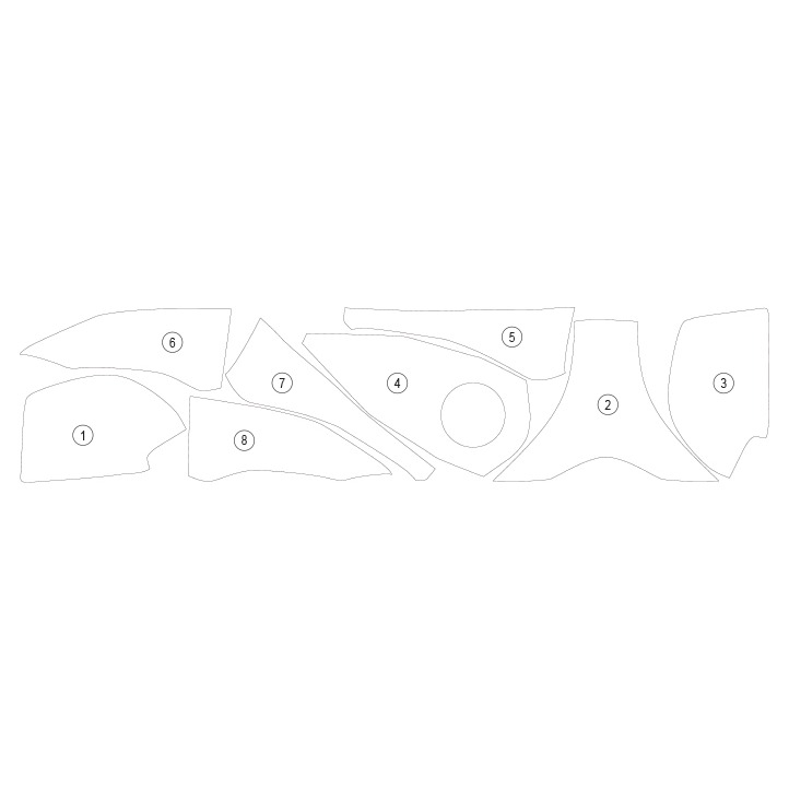 [TANKSUZ002] Eazi-Guard Tank Protection Film for Suzuki Hayabusa Gen III, gloss or matte (Gloss) - image 1