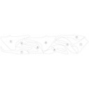 [TANKTRI001] Eazi-Guard Tank Protection Film for Triumph Tiger 900 GT 850 Sport, gloss or matte (Gloss) - image 1