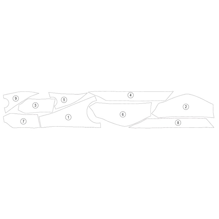[TANKYAM004] Eazi-Guard Tank Protection Film for Yamaha YZF-R7, gloss or matte (Gloss) - image 1
