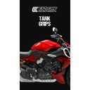[PRO238BL] Eazi-Grip PRO Tank Grips for Ducati Diavel V4, clear or black (Black) - image 3