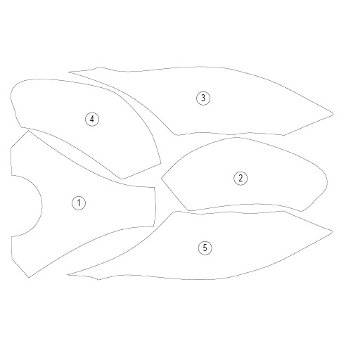 [TANKKAW007] Eazi-Grip Tank Protection Film for Kawasaki ZX-6R (Gloss) - image 1