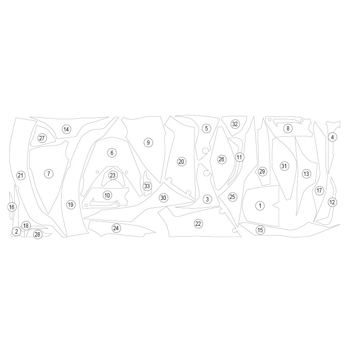 [GUARDHON024] Eazi-Guard Paint Protection Film for Honda CBR1000RR-R 2024, gloss or matte (Gloss) - image 1