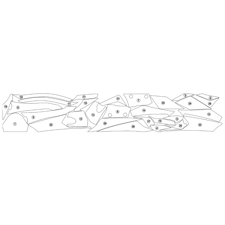 [GUARDKAW036] Eazi-Grip Paint Protection Film for Kawasaki Ninja 1100SX (Gloss) - image 1