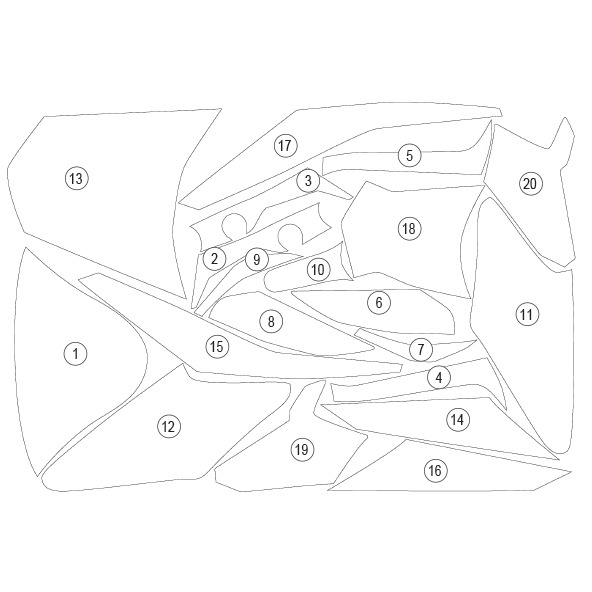 [GUARDTRI022] Eazi-Grip Paint Protection Film for Triumph Speed Triple 1200 RS RX (Gloss) - image 1