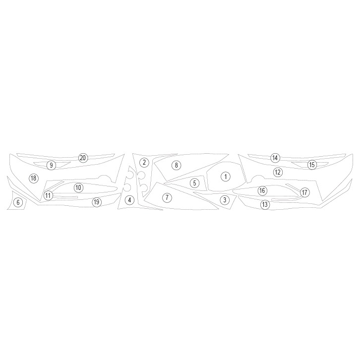 [GUARDYAM019] Eazi-Grip Paint Protection Film for Yamaha Tracer 7 (Gloss) - image 1