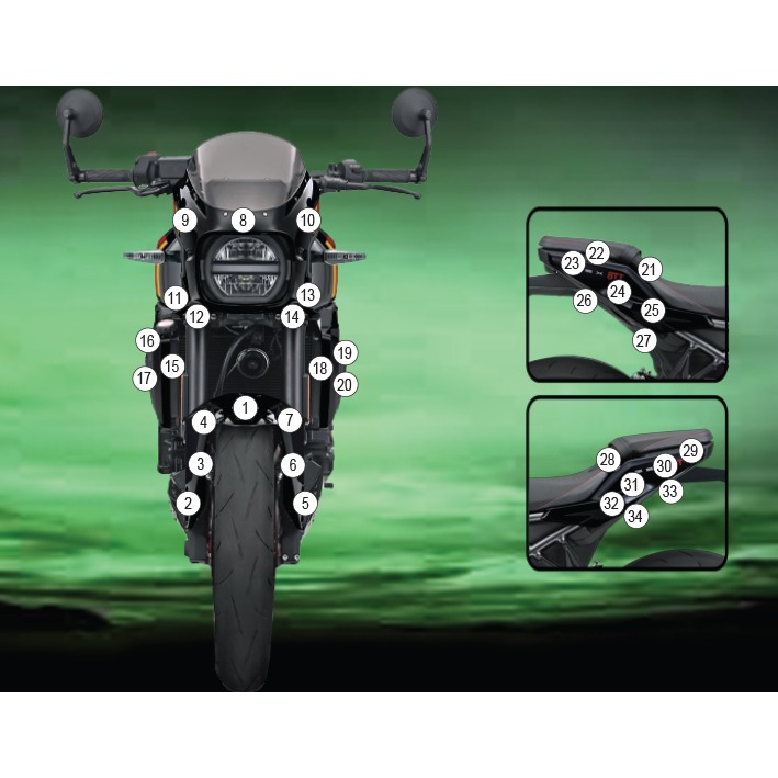 [TANKSUZ005] Eazi-Grip Tank Protection Film for Suzuki GSX-8 T TT (Gloss) - image 1