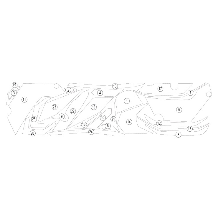 [GUARDYAM020] Eazi-Grip Paint Protection Film for Yamaha Tenere 700 (Gloss) - image 1