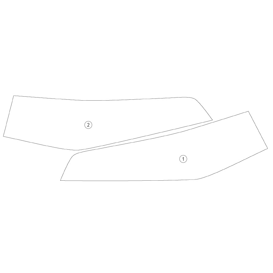 [PANNIERBMW006] Eazi-Grip Pannier Protection Film for BMW R 1300 RT (Gloss) - image 1