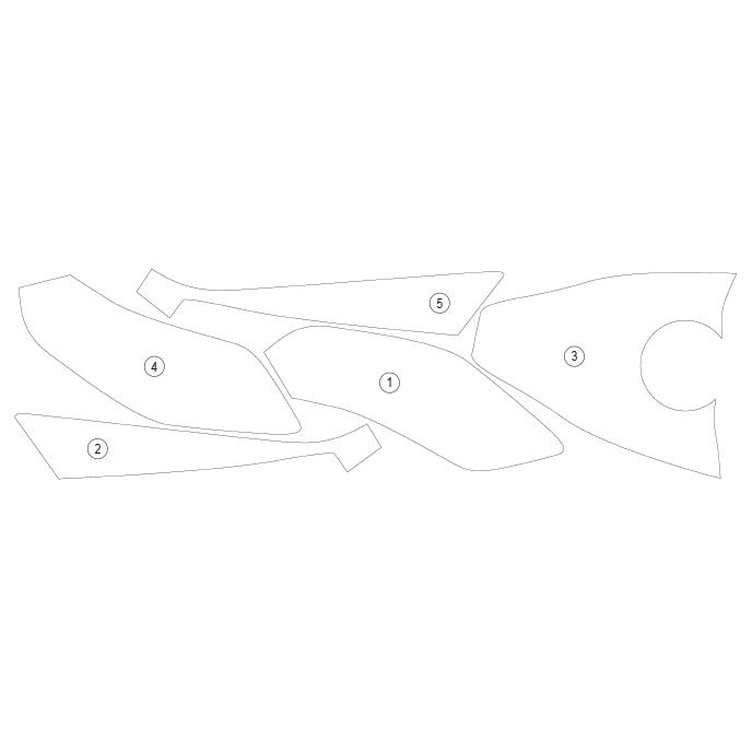 [TANKYAM008] Eazi-Grip Tank Protection Film for Yamaha R9 (Gloss) - image 1