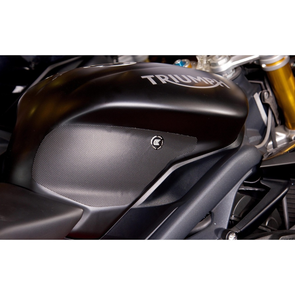 [EVO801BL] Eazi-Grip EVO Tank Grips for Triumph Daytona 675 Street Triple R, clear or black (Black) - image 2