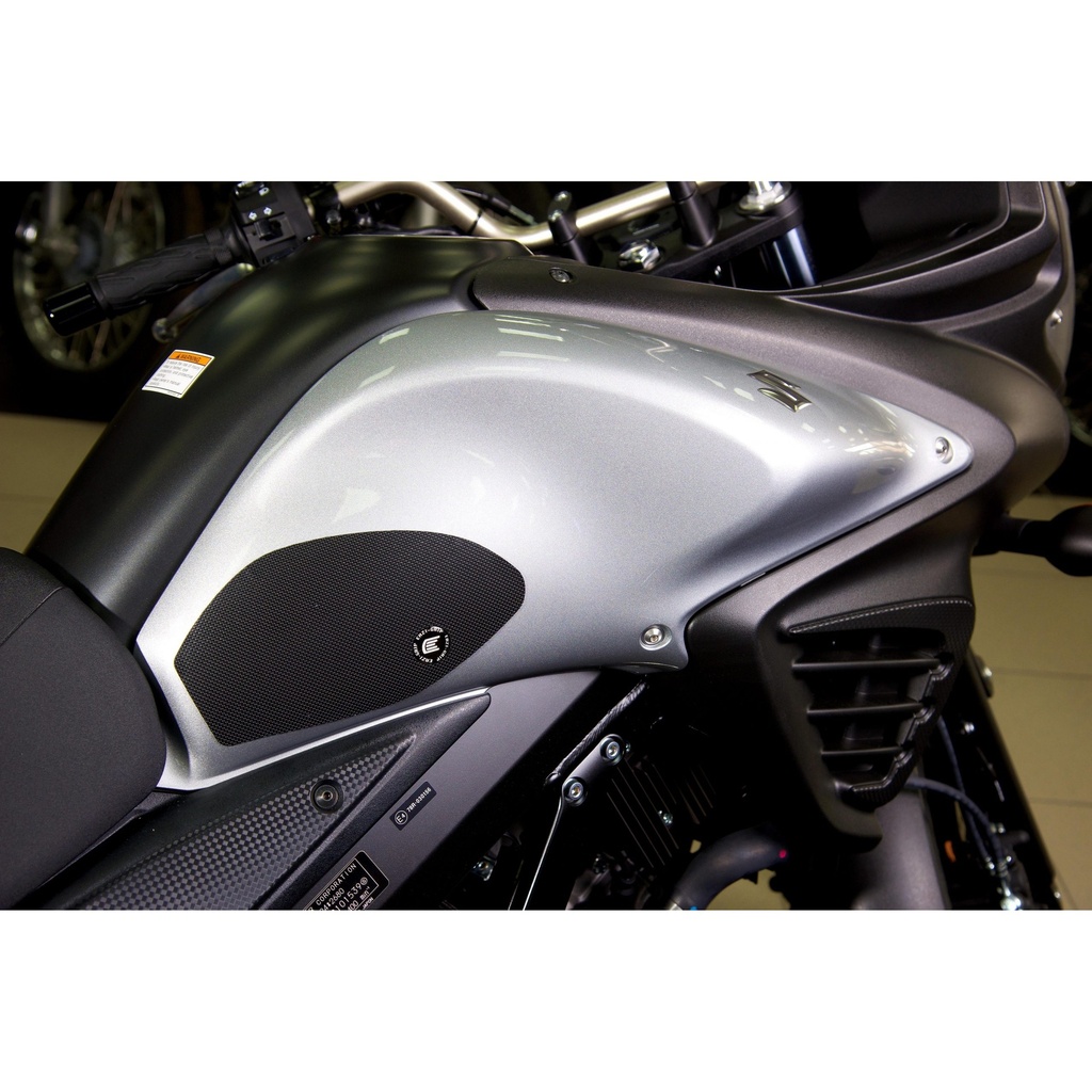 [EVO721BL] Eazi-Grip EVO Tank Grips for Suzuki V-Strom 650 DL650 2012 - 2016, clear or black (Black) - image 1