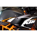 [EVO508BL] Eazi-Grip EVO Tank Grips for KTM RC390 2014 - 2021, clear or black (Black) - image 1