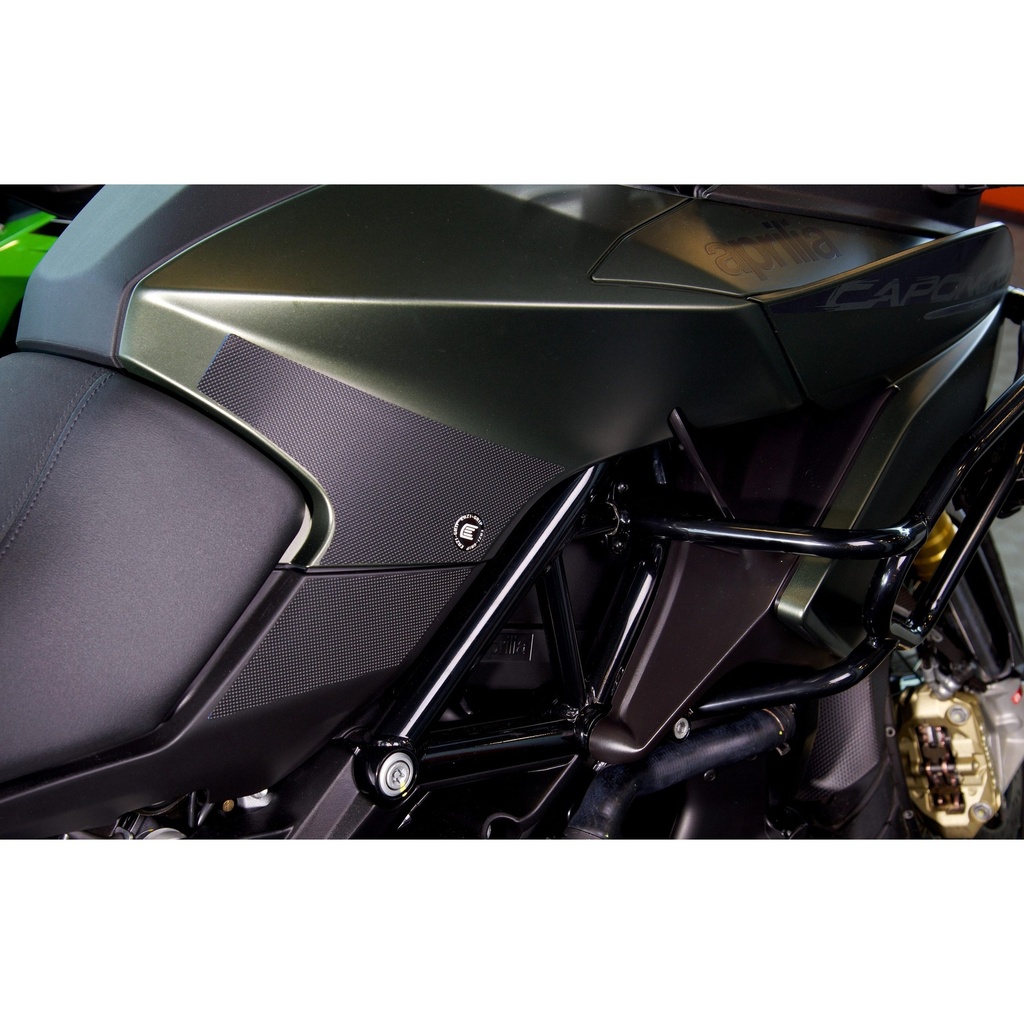 [EVO007BL] Eazi-Grip EVO Tank Grips for Aprilia Caponord 1200, clear or black (Black) - image 1