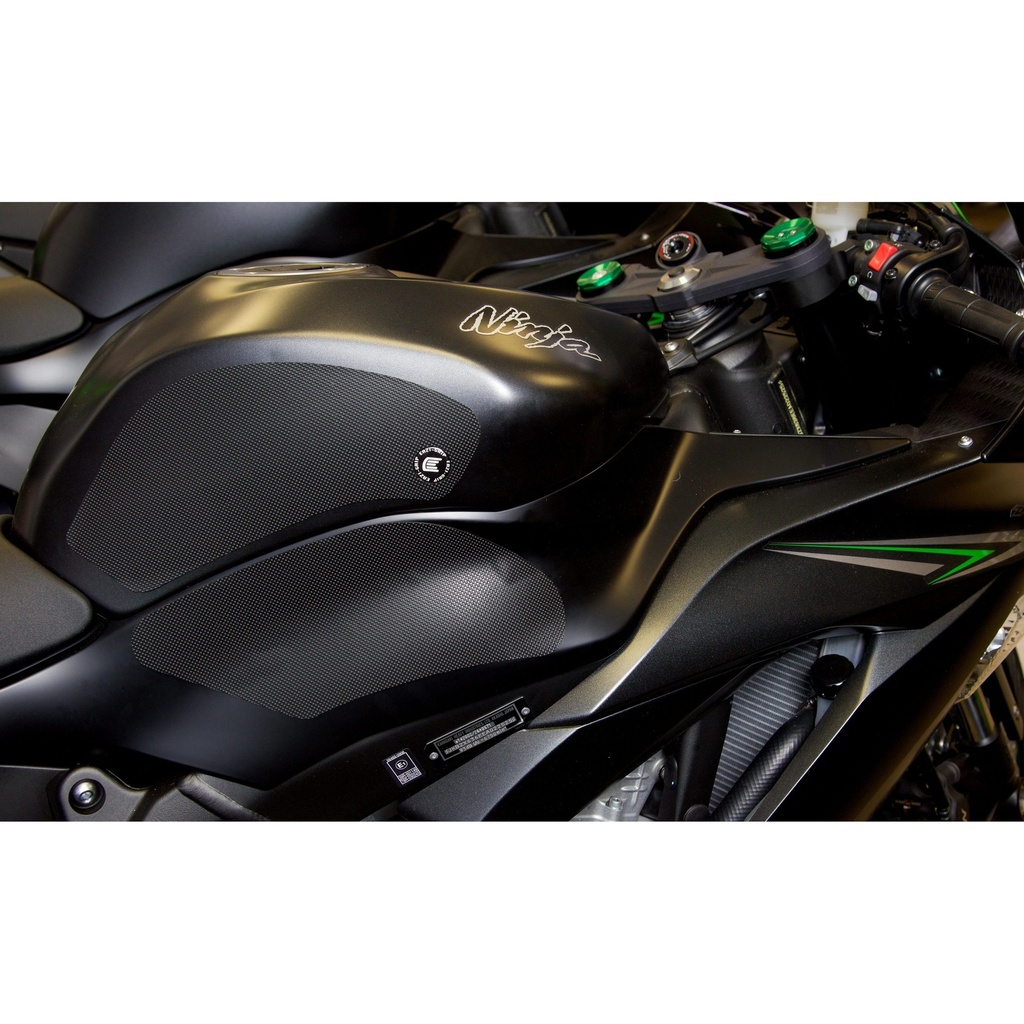 [PRO408BL] Eazi-Grip PRO Tank Grips for Kawasaki Ninja ZX-6R (636), clear or black (Black) - image 1