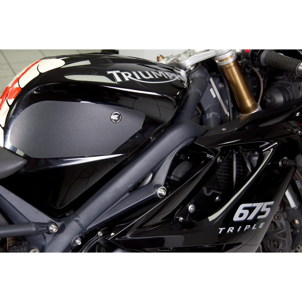 [PRO800BL] Eazi-Grip PRO Tank Grips for Triumph Daytona 675 Street Triple / R 2006 - 2012 (Black) - image 1