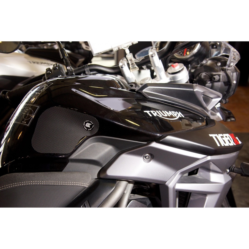 [PRO808BL] Eazi-Grip PRO Tank Grips for Triumph Tiger 800 XC XR, clear or black (Black) - image 1