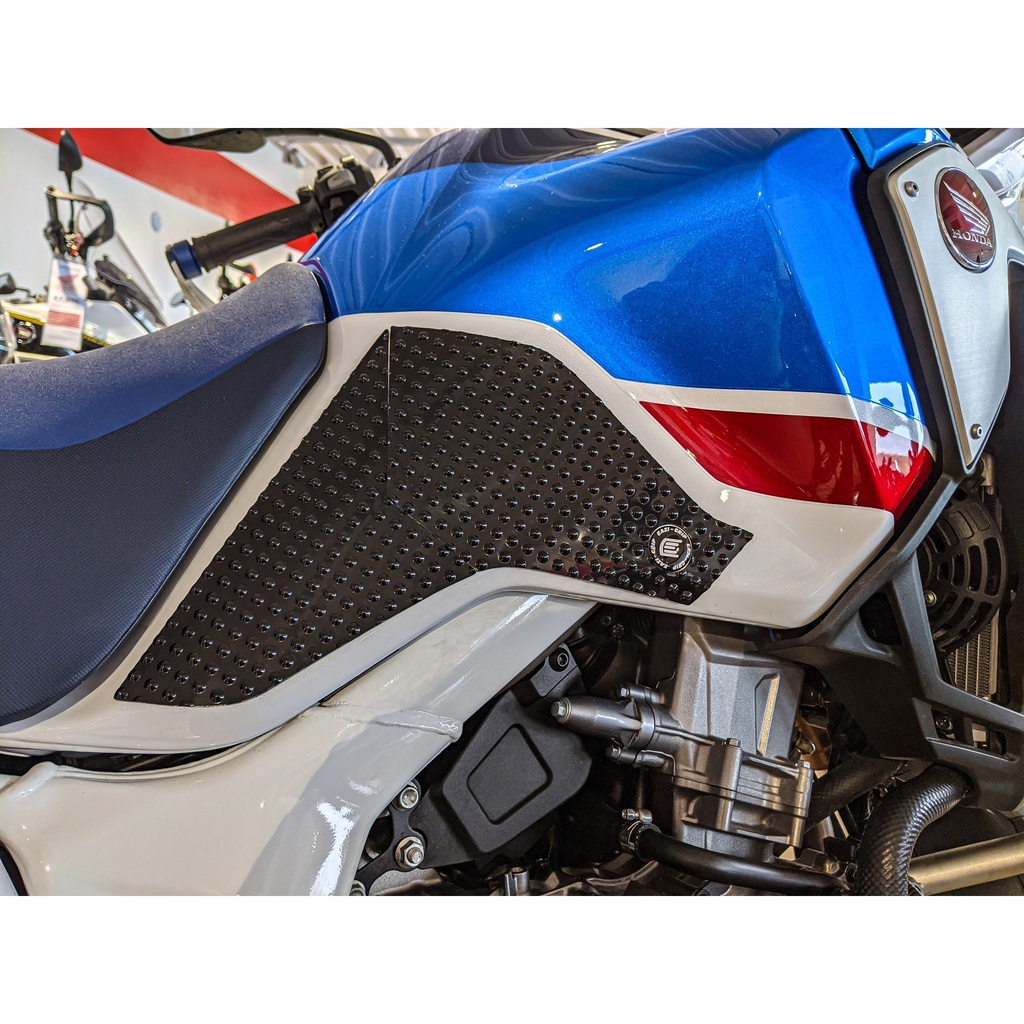[PRO332BL] Eazi-Grip PRO Tank Grips for Honda Africa Twin Adventure Sports 2018 - 2019, clear or black (Black) - image 1