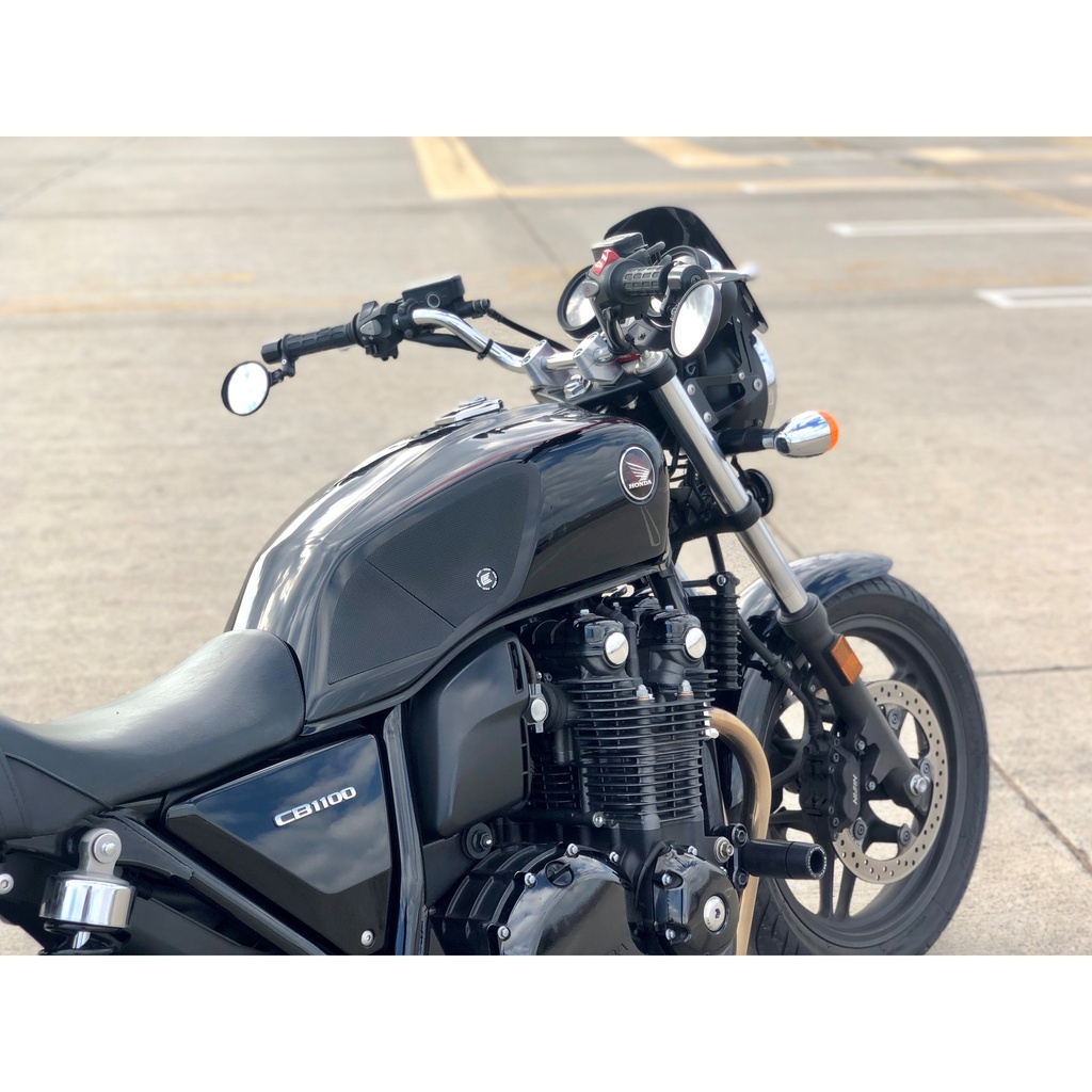 [PRO338BL] Eazi-Grip PRO Tank Grips for Honda CB1100 2010 - 2016, clear or black (Black) - image 1