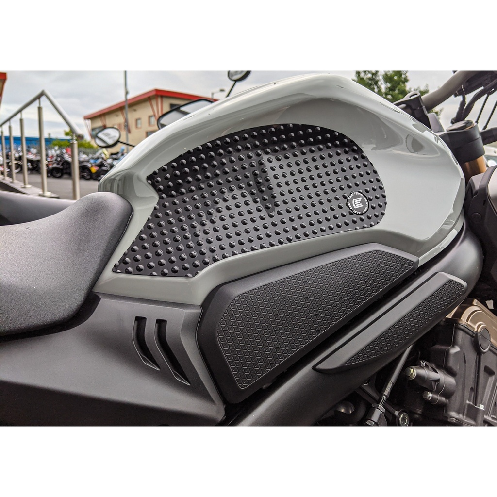 [PRO341BL] Eazi-Grip PRO Tank Grips for Honda CBR650R CB650R, clear or black (Black) - image 1