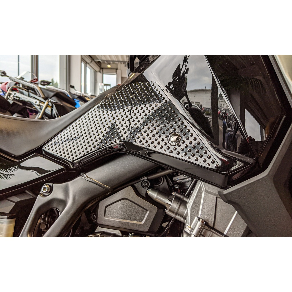 [PRO347BL] Eazi-Grip PRO Tank Grips for Honda Africa Twin Adventure Sports 2020, clear or black (Black) - image 1
