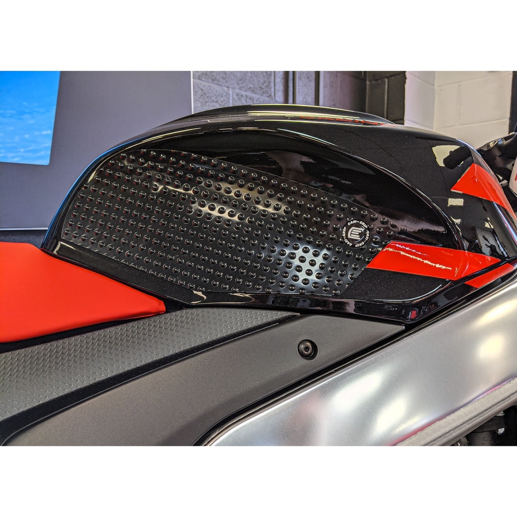 [PRO010BL] Eazi-Grip PRO Tank Grips for Aprilia RSV4 Tuono V4, clear or black (Black) - image 1