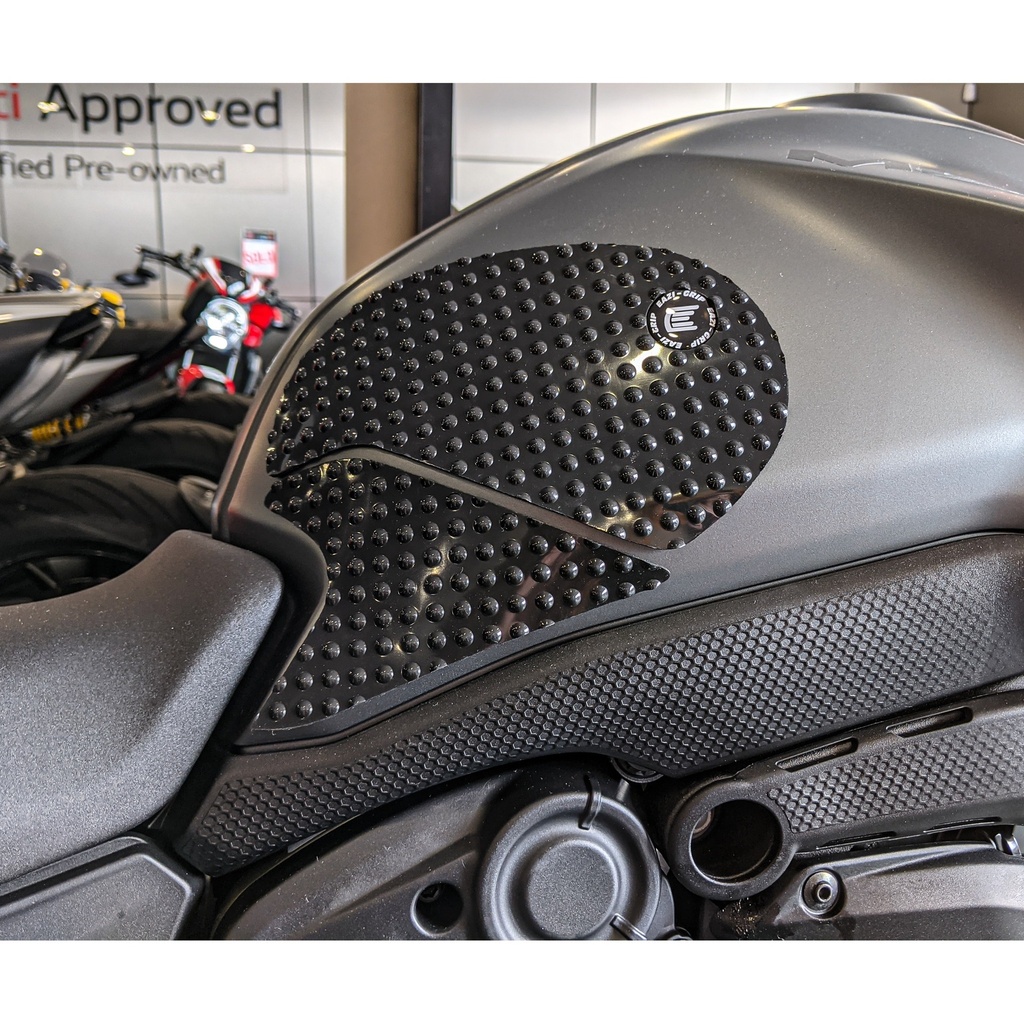 [EVO229BL] Eazi-Grip EVO Tank Grips for Ducati Monster 2021, clear or black (Black) - image 1