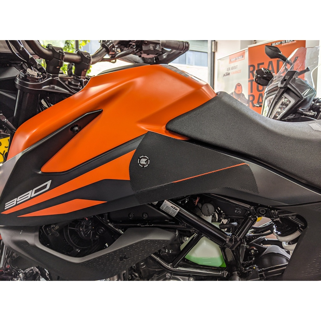 [PRO516BL] Eazi-Grip PRO Tank Grips for KTM 390 Adventure, clear or black (Black) - image 1