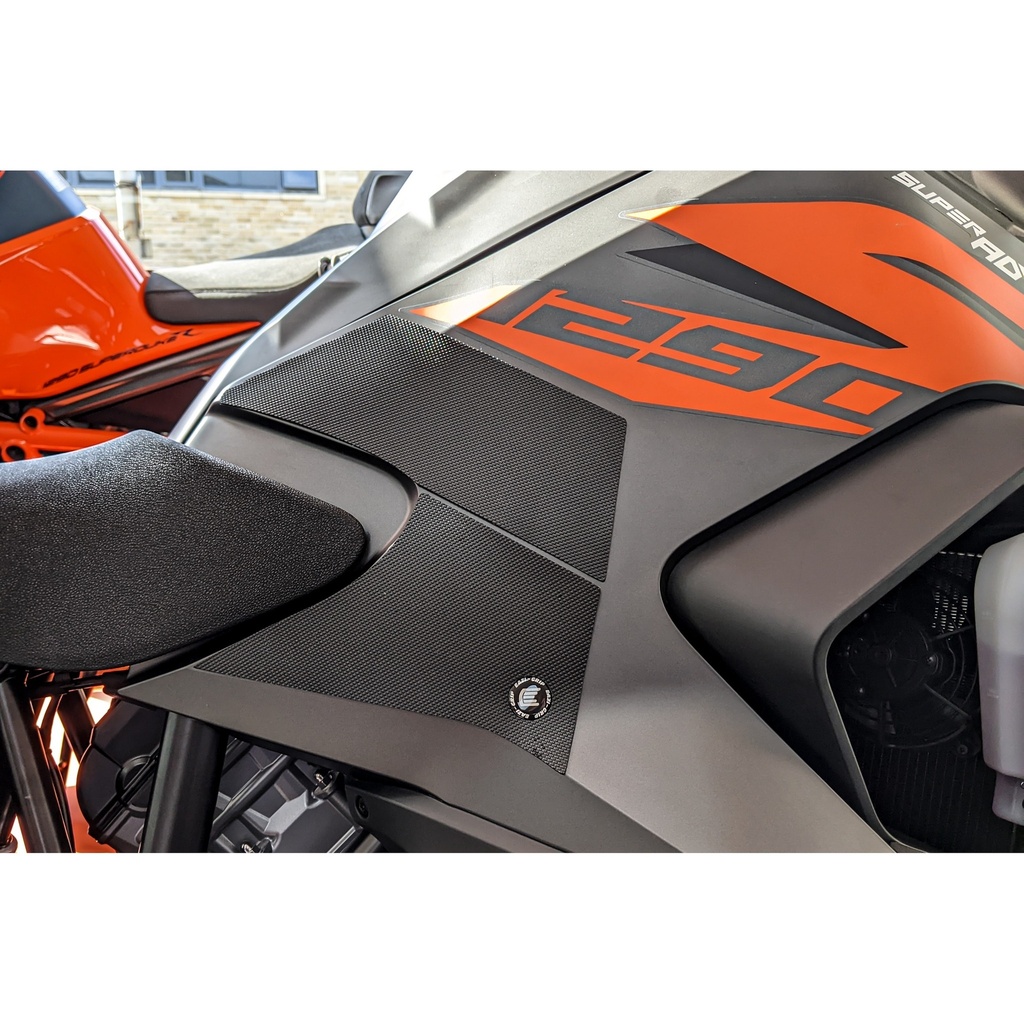 [EVO518BL] Eazi-Grip EVO Tank Grips for KTM 1290 Adventure S / R, clear or black (Black) - image 1