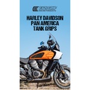 [EVOHAR001BL] Eazi-Grip EVO Tank Grips for Harley-Davidson Pan America, clear or black (Black) - image 1