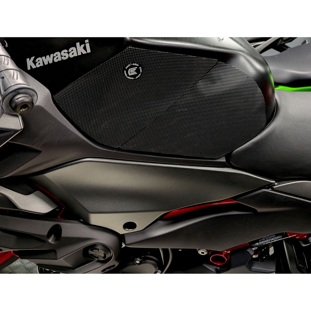 [EVO444BL] Eazi-Grip EVO Tank Grips for Kawasaki Ninja 500, clear or black (Black) - image 1