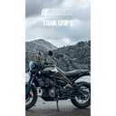 [EVOHUS006BL] Eazi-Grip EVO Tank Grips for Husqvarna Vitpilen Svartpilen 401, clear or black (Black) - image 1