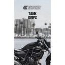 [EVO448BL] Eazi-Grip EVO Tank Grips for Kawasaki Eliminator 500, clear or black (Black) - image 1