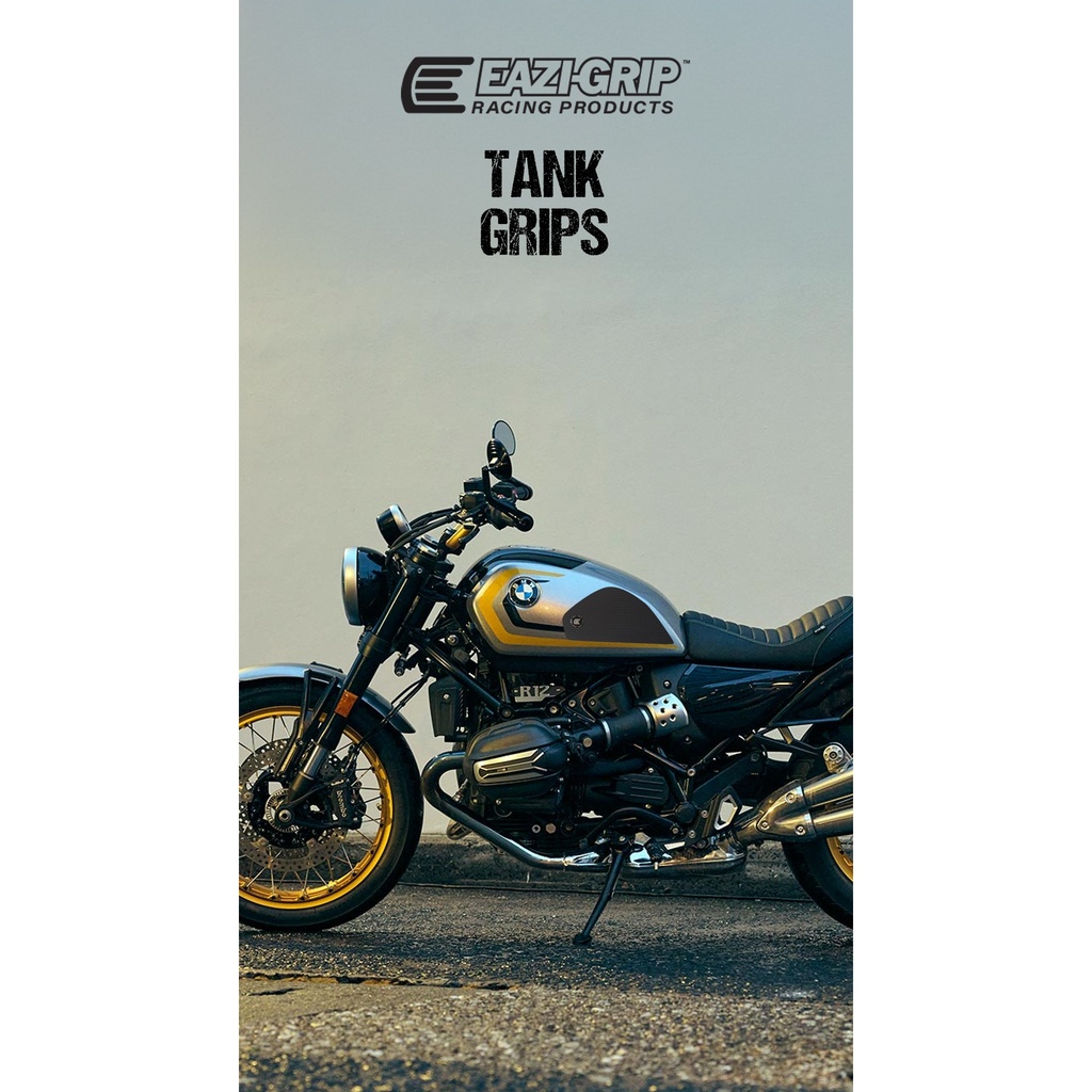 [PRO147BL] Eazi-Grip PRO Tank Grips for BMW R 12, clear or black (Black) - image 1
