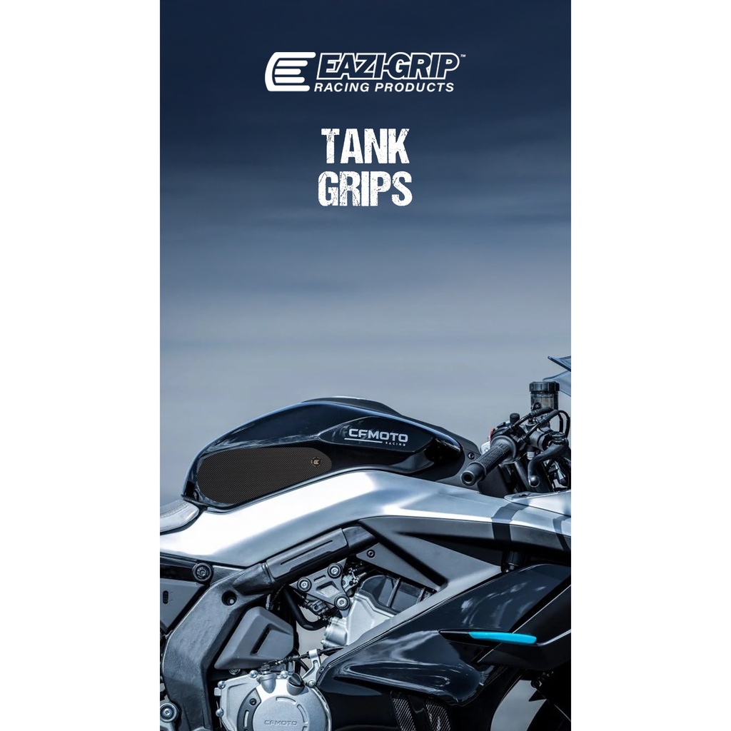 [EVOCF009BL] Eazi-Grip EVO Tank Grips for CFMOTO 675 SR-R NK, clear or black (Black) - image 1