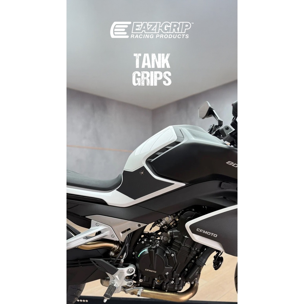 [EVOCF012BL] Eazi-Grip EVO Tank Grips for CFMOTO 800NK (Black) - image 1