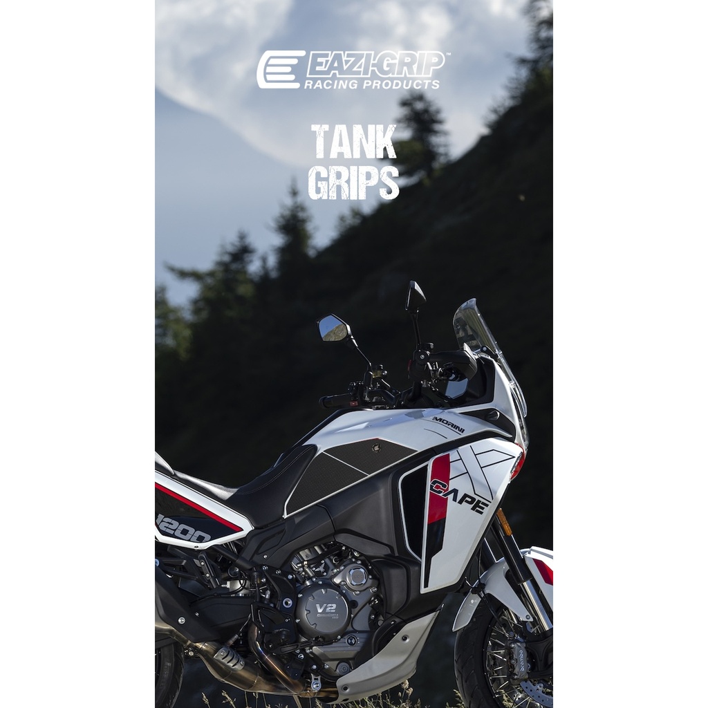 [EVOMOR001BL] Eazi-Grip EVO Tank Grips for Moto Morini X-CAPE 1200 (Black) - image 1