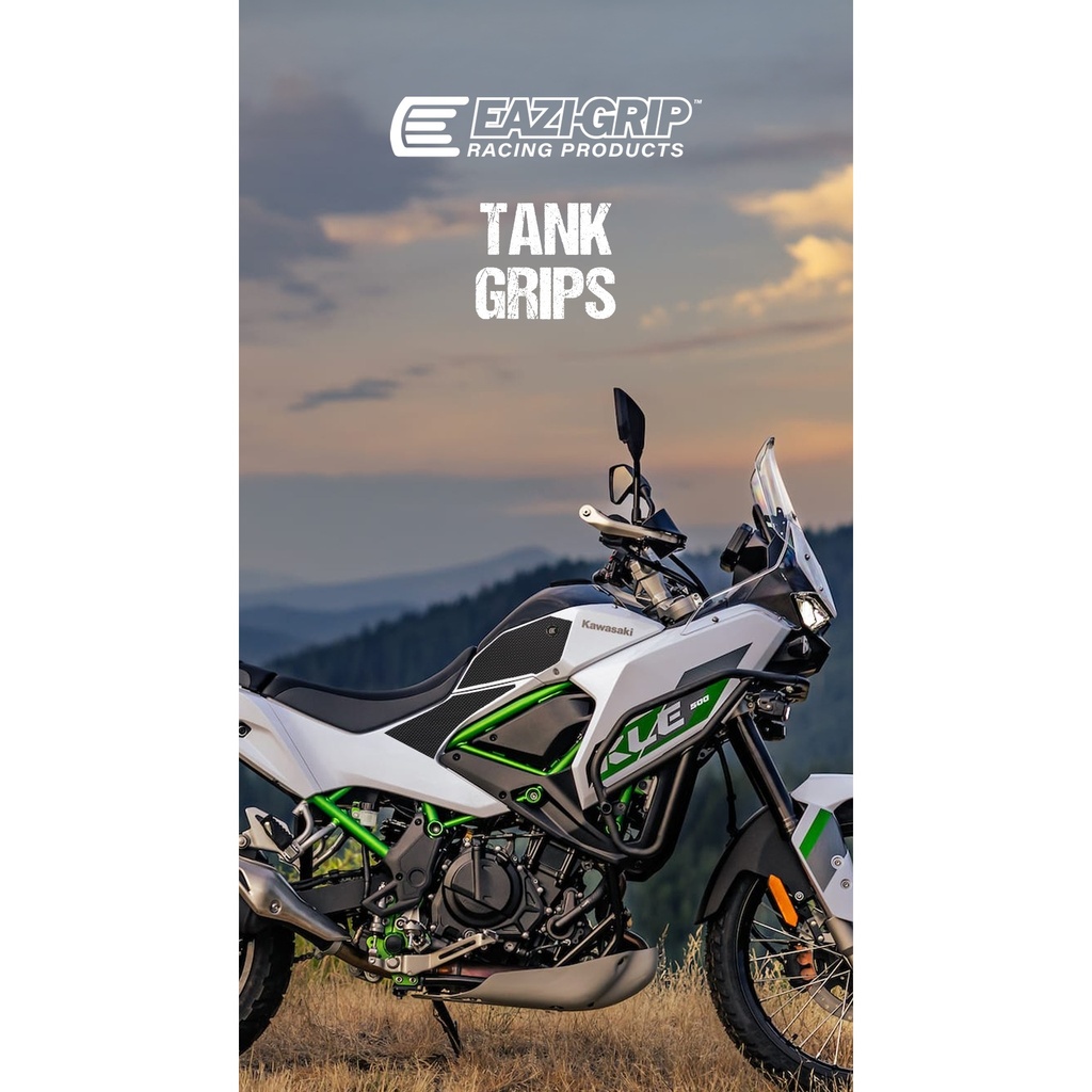 [SIL450BL] Eazi-Grip Silicone Tank Grips for Kawasaki KLE500 - image 1