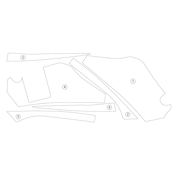 [GUARDYAM025] Eazi-Grip Paint Protection Film for Yamaha YFZ450R, gloss or matte (Gloss) - image 1
