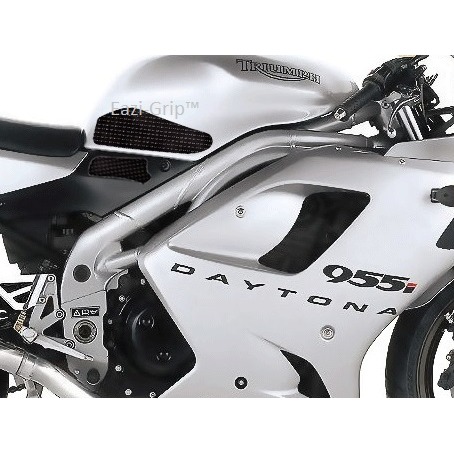 [EVO807BL] Eazi-Grip EVO Tank Grips for Triumph Daytona 955i 2002 - 2006, clear or black (Black) - image 1