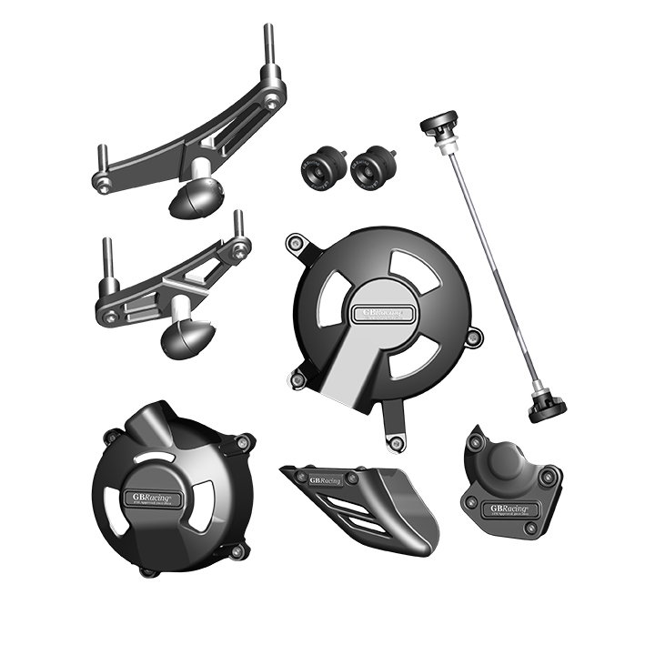 [CP675-CS-8-GBR] GBRacing Crash Protection Set (Street/8mm) Triumph Daytona 675 Street Triple R
