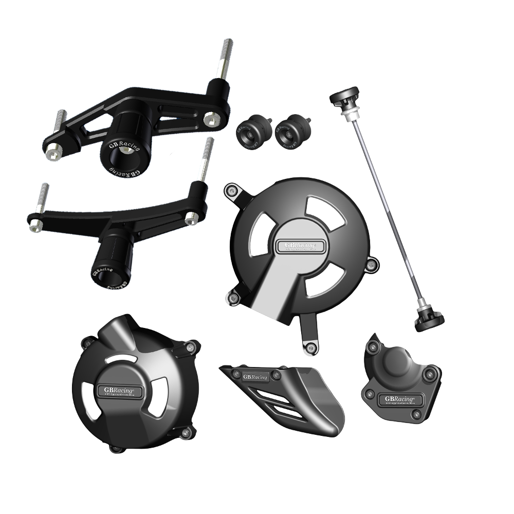 [CP675-CS-M-GBR] GBRacing Crash Protection Set (6mm) Triumph Daytona 675 Street Triple / R