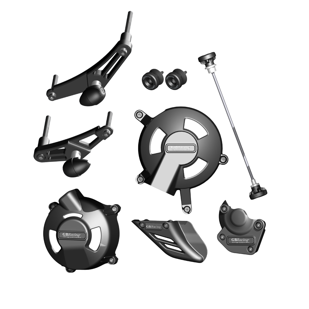 [CP675-CS-8-R-GBR] GBRacing Crash Protection Set (Race/8mm) Triumph Daytona 675 Street Triple R