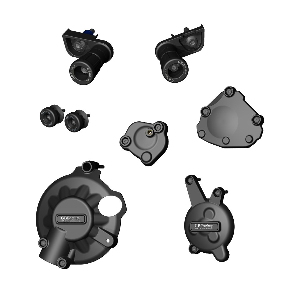 [CP-R1-2007-CS-GBR] GBRacing Crash Protection Bundle for Yamaha YZF-R1 2007 - 2008