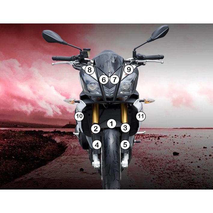 Eazi-Grip Paint Protection Film for Aprilia Tuono V4 R 2011 - 2014, gloss or matte